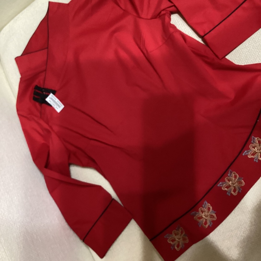 Asian Inspired Women’s Cotton Polyester Shirt